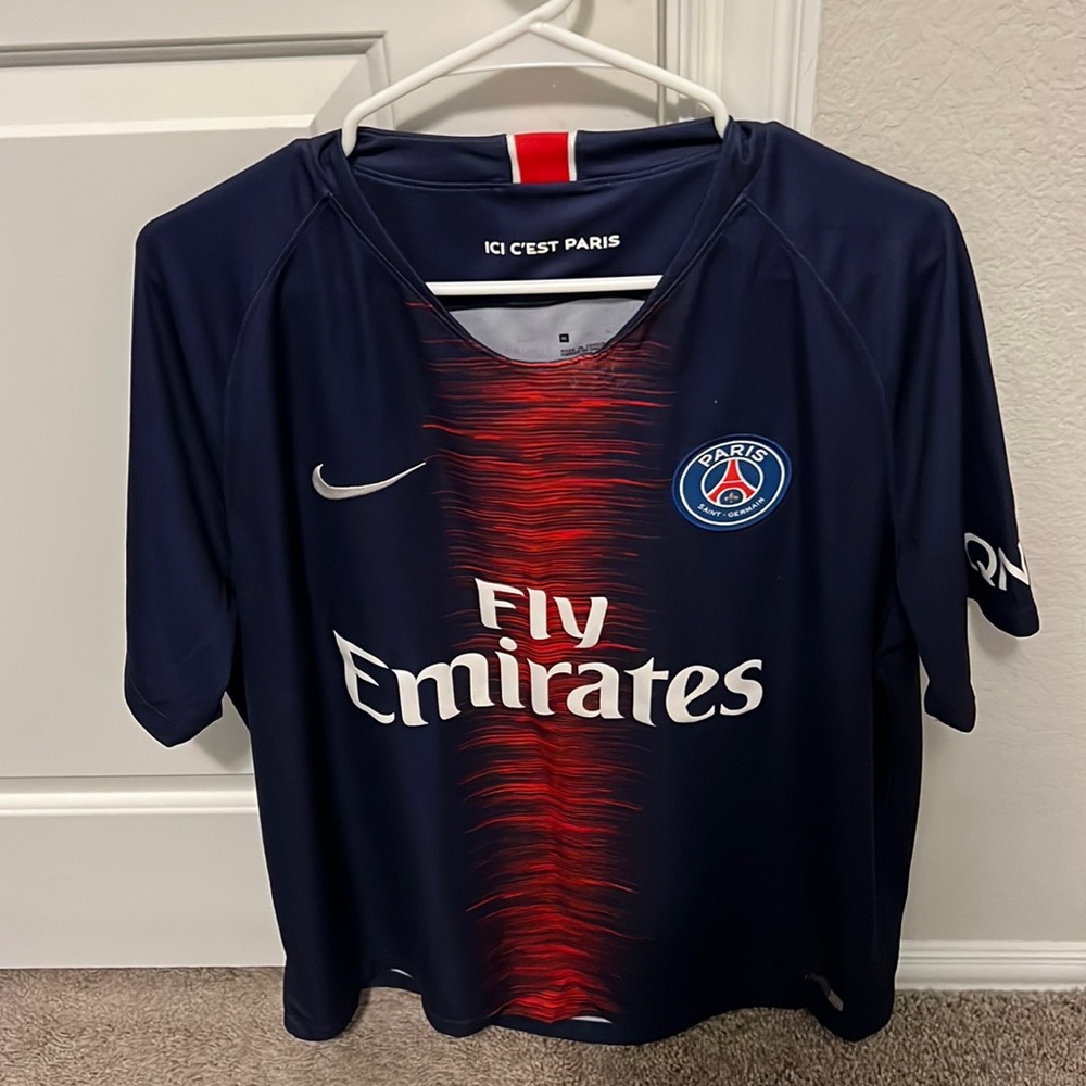 Used XL Mens Nike Paris Saint Germain Mbappe Jersey